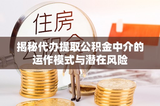 怀集揭秘代办提取公积金中介的运作模式与潜在风险